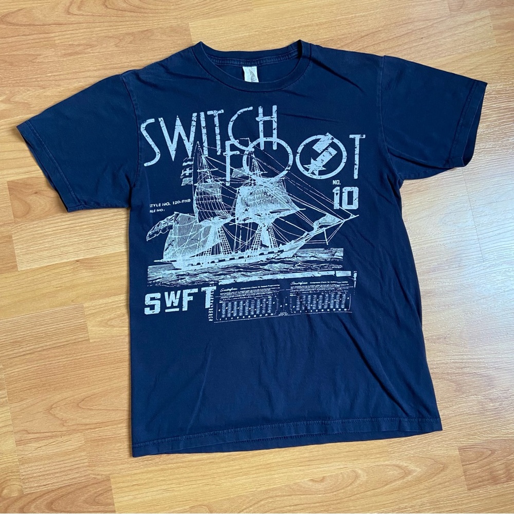 Vintage Switchfoot Men’s Logo Y2K Christian Indie Band T-Shirt Size Small